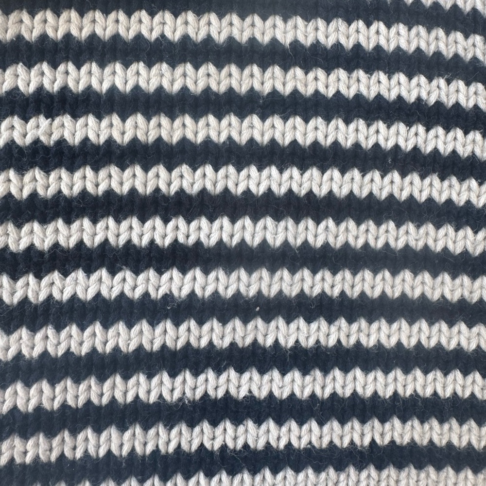 J. Crew Navy and White Knit Sweater - Picture 3 of 3